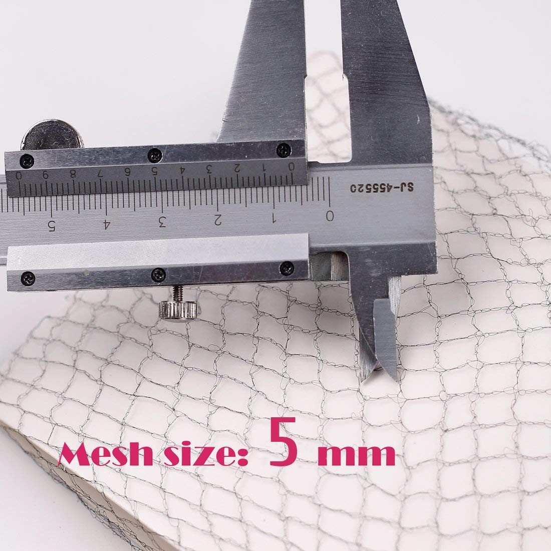 Smilco Hair Net 100 Pcs, 22 Inches Hair Nets Elasticity Invisible Elastic Mes...