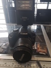 Canon EOS Rebel T1i camera w/ 18-55mm lens No Battery With Flash