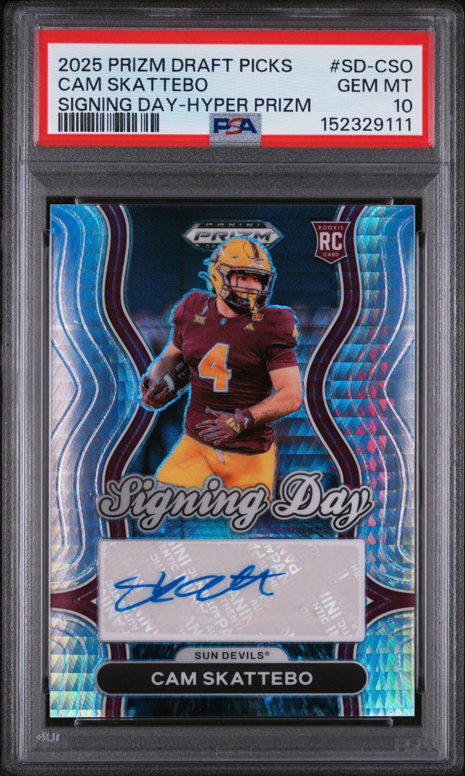 Cam Skattebo Panini Prizm Draft Picks Signing Day #SDCSO Hyper