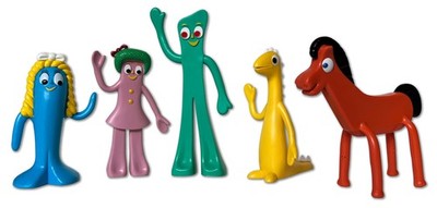 NJ Croce Gumby & Friends Action Figure Boxed Set, Multicolor