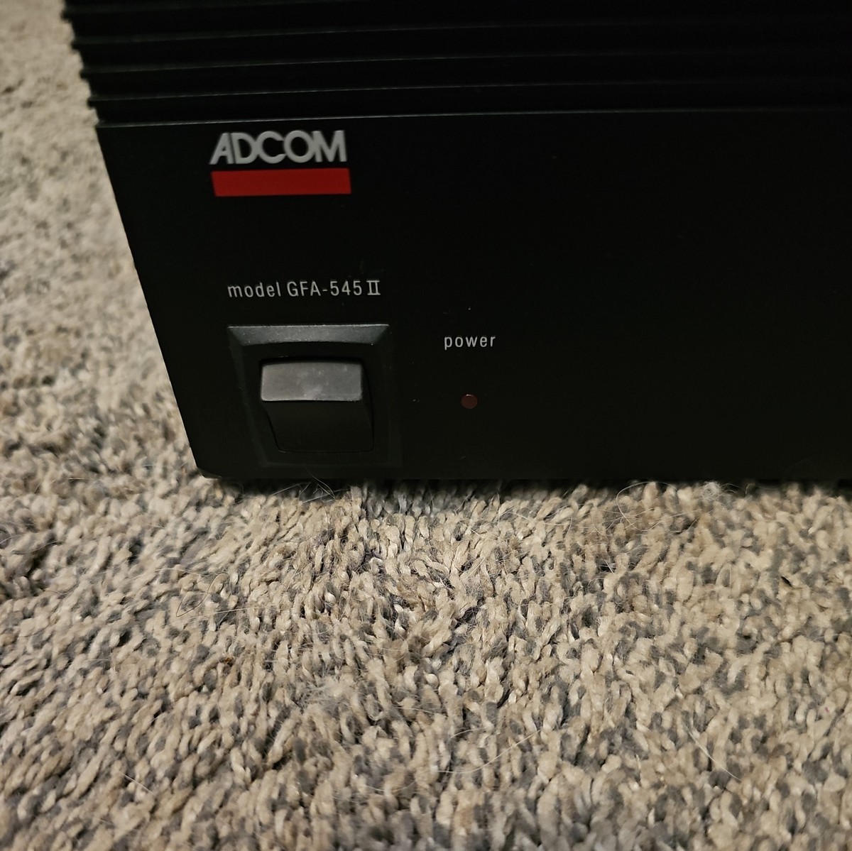 Adcom GFA-545 Stereo Power Amplifier– Nelson Pass Design–100W x 2