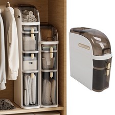 (A) Cabinet For Small Spaces Narrow Clear Drawers Kitchen And Bathroom