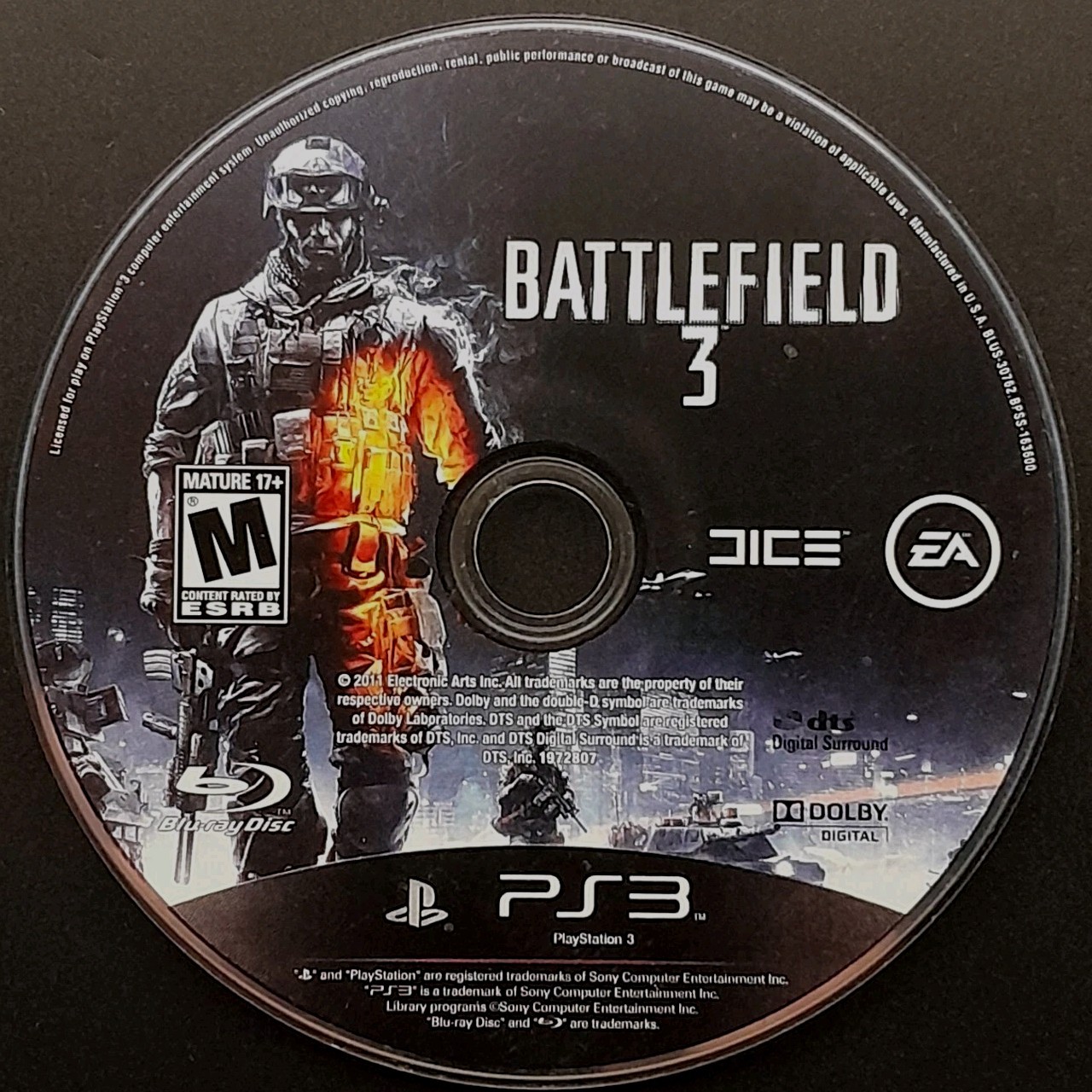 Battlefield 3 - PlayStation 3 - PS3 - Disc Only - Resurfaced/Tested