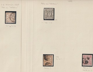 Japan Part 1 of 2 19th Cent Useful Syllabics/Pmks etc 9 Pages (E9)