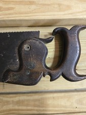Antique F Groves & Sons Sheffield Backsaw Woodworking Tenon Saw 1880-1910