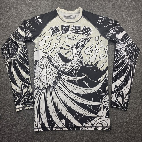 Tatami Fightwear Meerkatsu Phoenix Rising BJJ Long Sleeve Rashguard Size Large