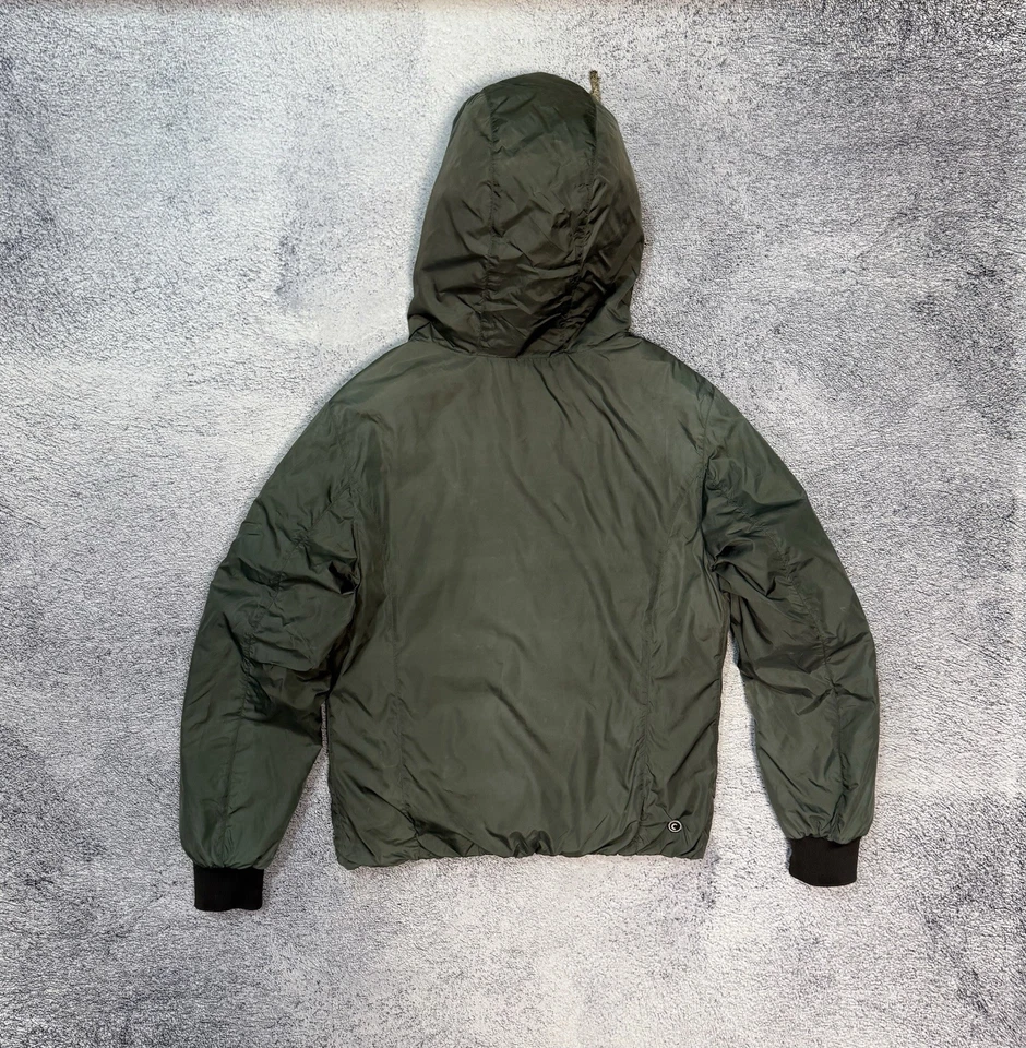 Colmar Down Jacket Men’s Size 50 Green Hooded Puffer Coat Nylon Logo - Image 3 of 4