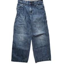 GAP Kids Carpenter Jeans Blue Denim Workwear Style Boys Girls Size 7
