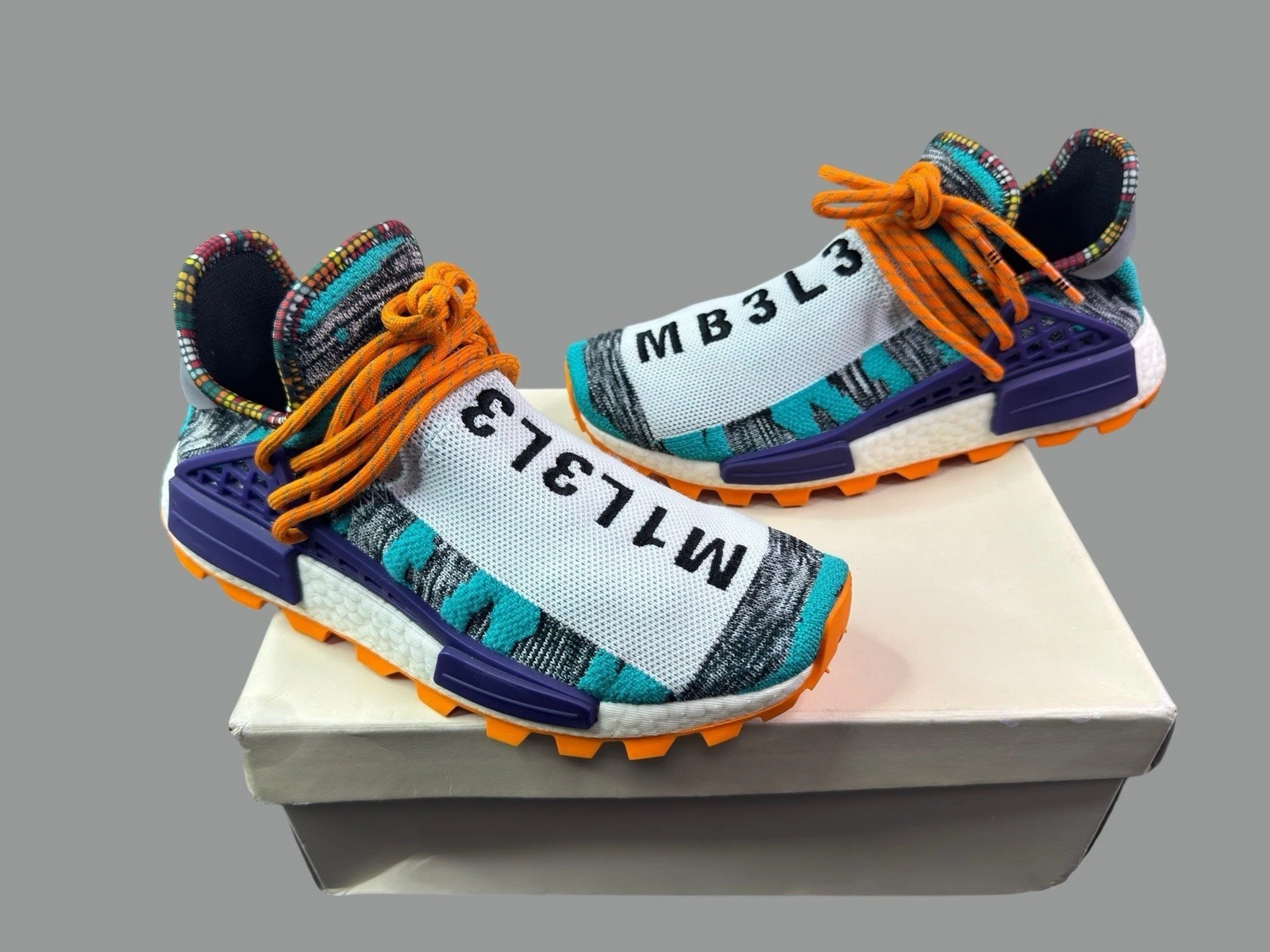 Adidas NMD Human Race Trail x Pharrell Solar Pack 2018 - BB9528 Men's Size 7