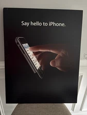 Rigid Apple Store 2007 iPhone Poster 22”x28” ONLY ONE Available!! RARE