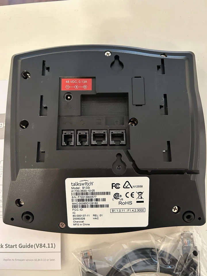 TalkSwitch Phone Sets Model 9133i Two-Count 2009 Excellent Condition - Image 4 of 4