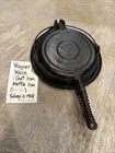 Antique Wagner Ware Sidney -0- Pat. Sept 1925 Cast Iron Waffle Maker With Base