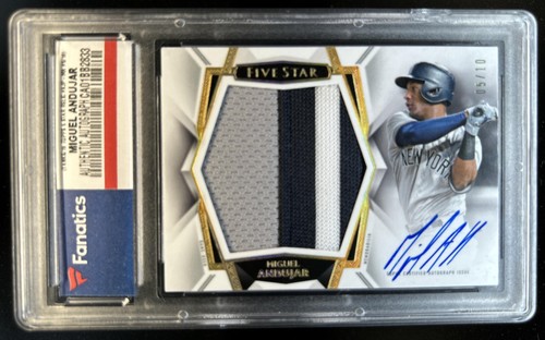 2019 Topps Five Star Miguel Andujar Auto Jumbo Patch Majestic #1/1 Yankees