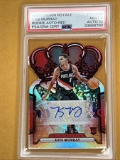 2023-24 Panini Crown Royale Rookie 16/35 Kris Murray #RC-MUR PSA 9 MINT Auto 10