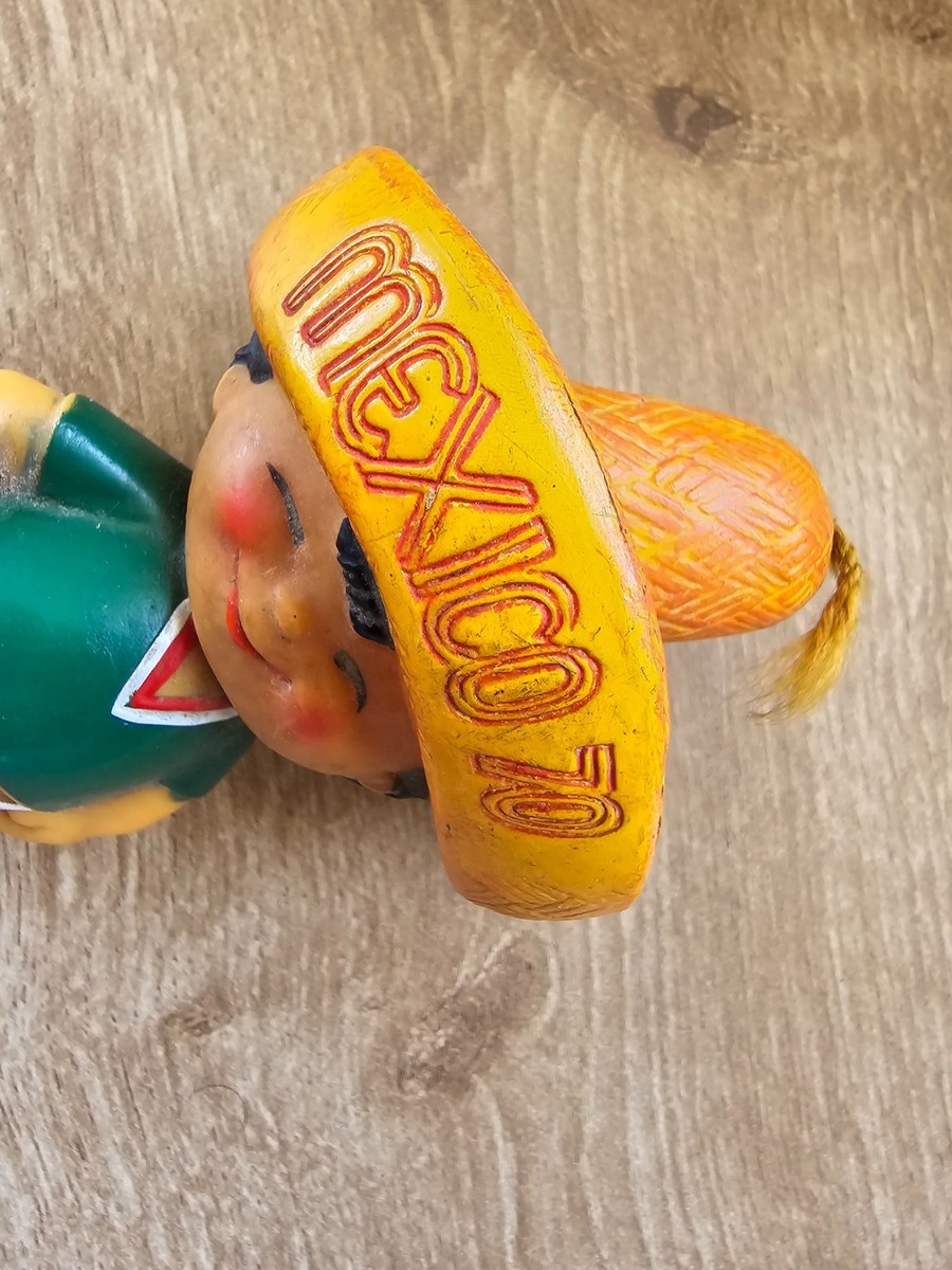 Mexico 70 Juanito Figurine World Cup Mascot Adidas Ball Vintage