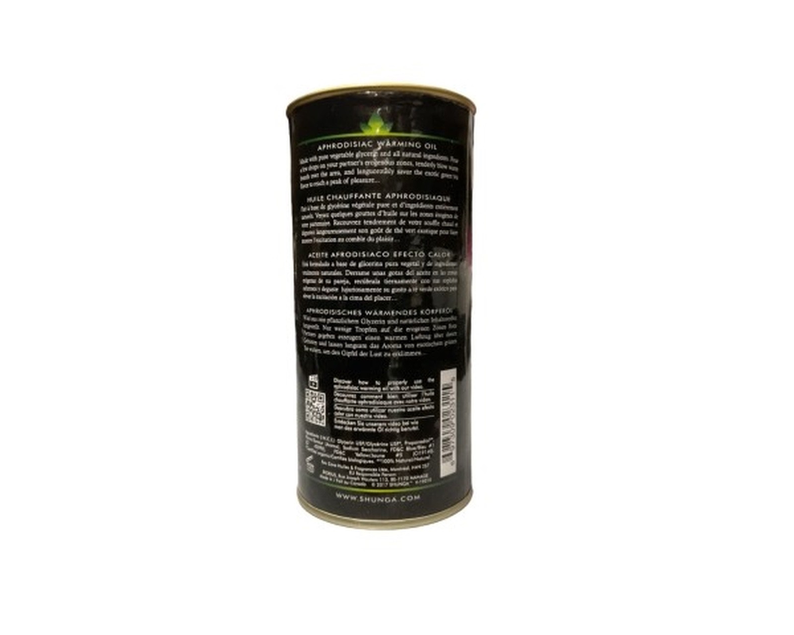 Aphrodisiac Warming Massage Oil &ndash; Exotic Green Tea &ndash; 3.5 fl oz | Shunga Organica