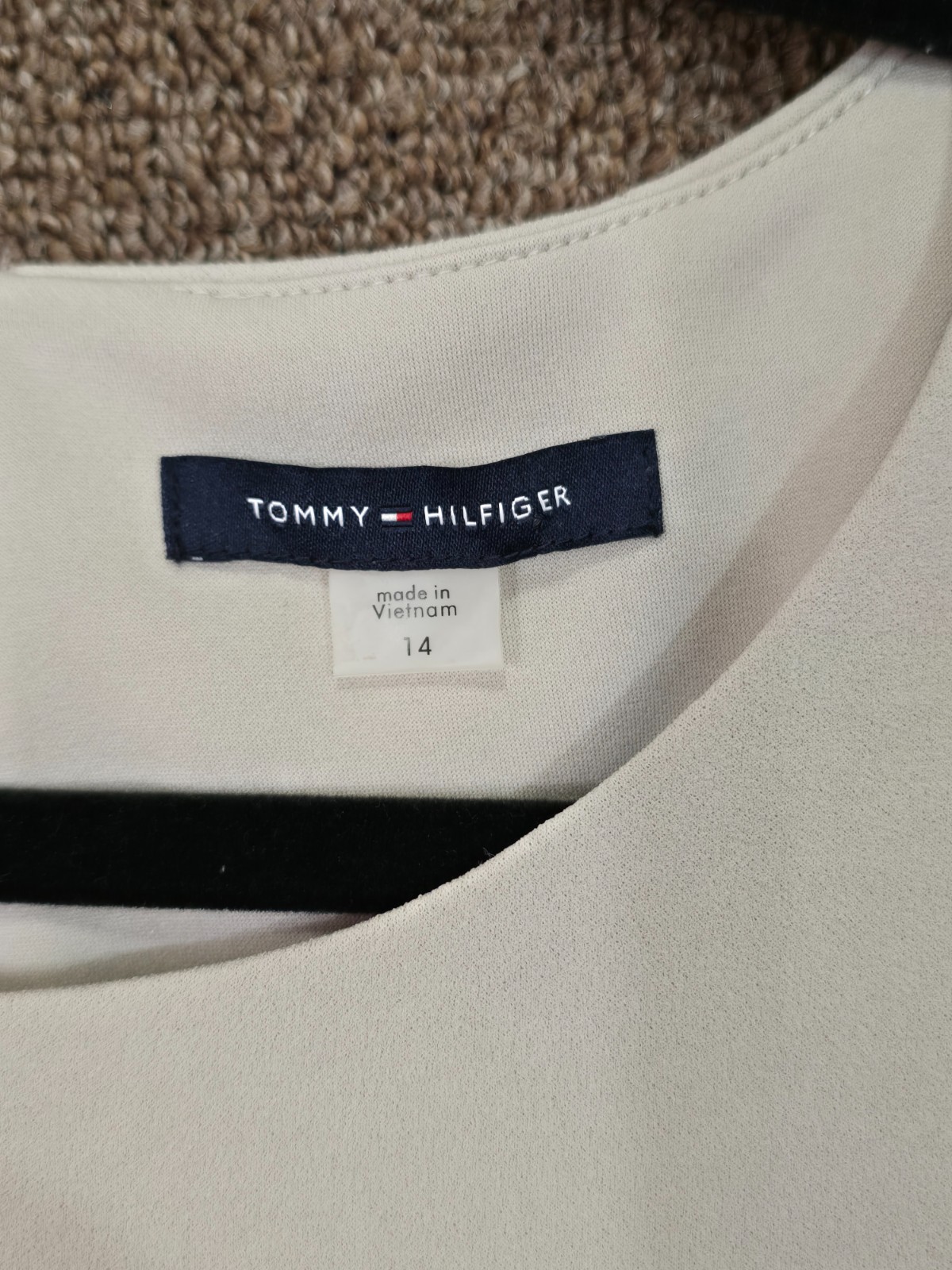 Tommy Hilfiger Colorblock Stripe Crepe Sheath Dress Sz 14 Pre Owned