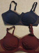 HoneyLove Bras 1x 40C/D Lot Of 2 Blue And Maroon