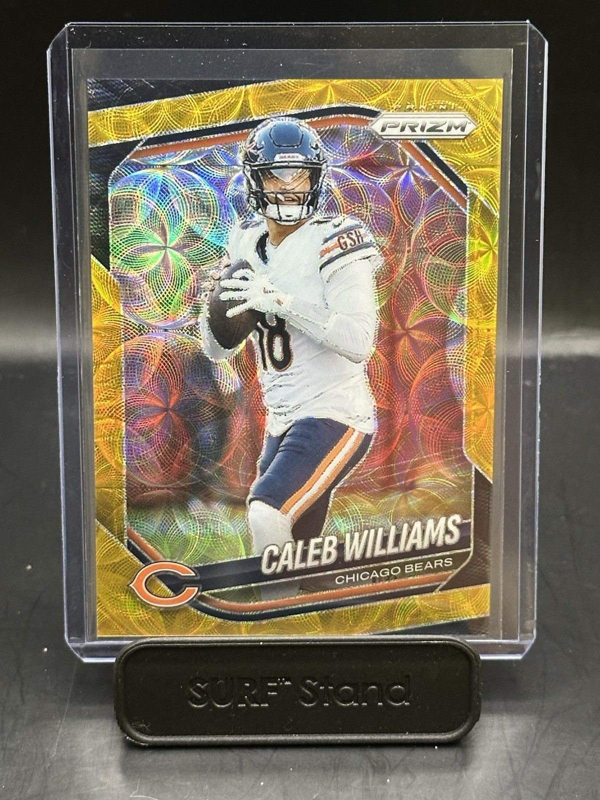 2025 Panini Prizm Caleb Williams #124 Choice Gold /10 Chicago Bears
