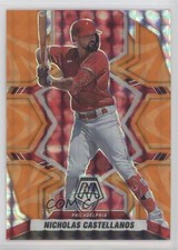 2022 Panini Mosaic Reactive Orange Prizm Nick Castellanos Nicholas #66 0b2