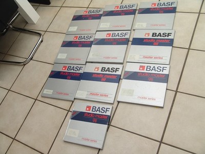 10 x Tonbänder / BASF Studio Master 911 / Tonbandspulen auf Metallkern / Bobby A