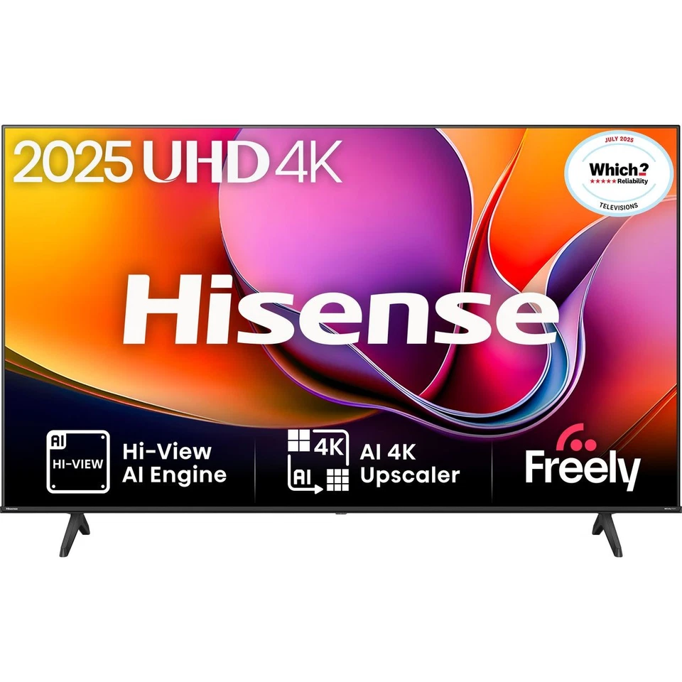 Hisense 55A6QTUK 55 Inch LED 4K Ultra HD Smart TV Bluetooth WiFi
