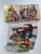 Vintage Superpowers KO RARE CAPTAIN AMERICA ROBIN MANHUNTER FLASH PACKAGE SEE