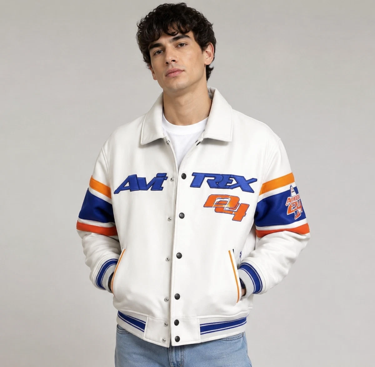 avirex leather flight jacket products for sale | eBay
