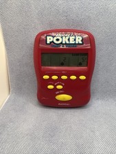 Radica Pocket Poker Draw and Deuces Electronic Handheld Game 1997 Works Tested