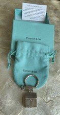 Tiffany  Co Sterling Silver 925 House Keychain Ring CLEANED A Condition RETIRED