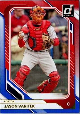 2026 Panini Donruss - Jason Varitek #6 Red & Blue Boston Red Sox