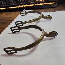 BRASS U.S. CAVALRY, ROCK ISLAND ARSENAL, R.I.A.1905 stamped SPURS