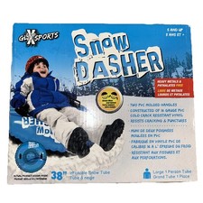 Snow Dasher 38" Inflatable Tube PVC Molded Handles GLX Sports 5 And Up Large 16G