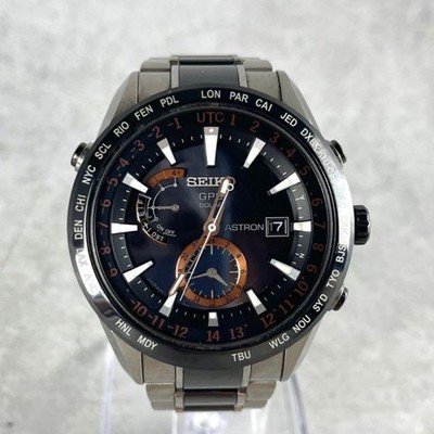 Seiko 7X52-0AF0 SBXA017 Astron GPS Solaruhr Keramik Titan Herren Japan Gebraucht