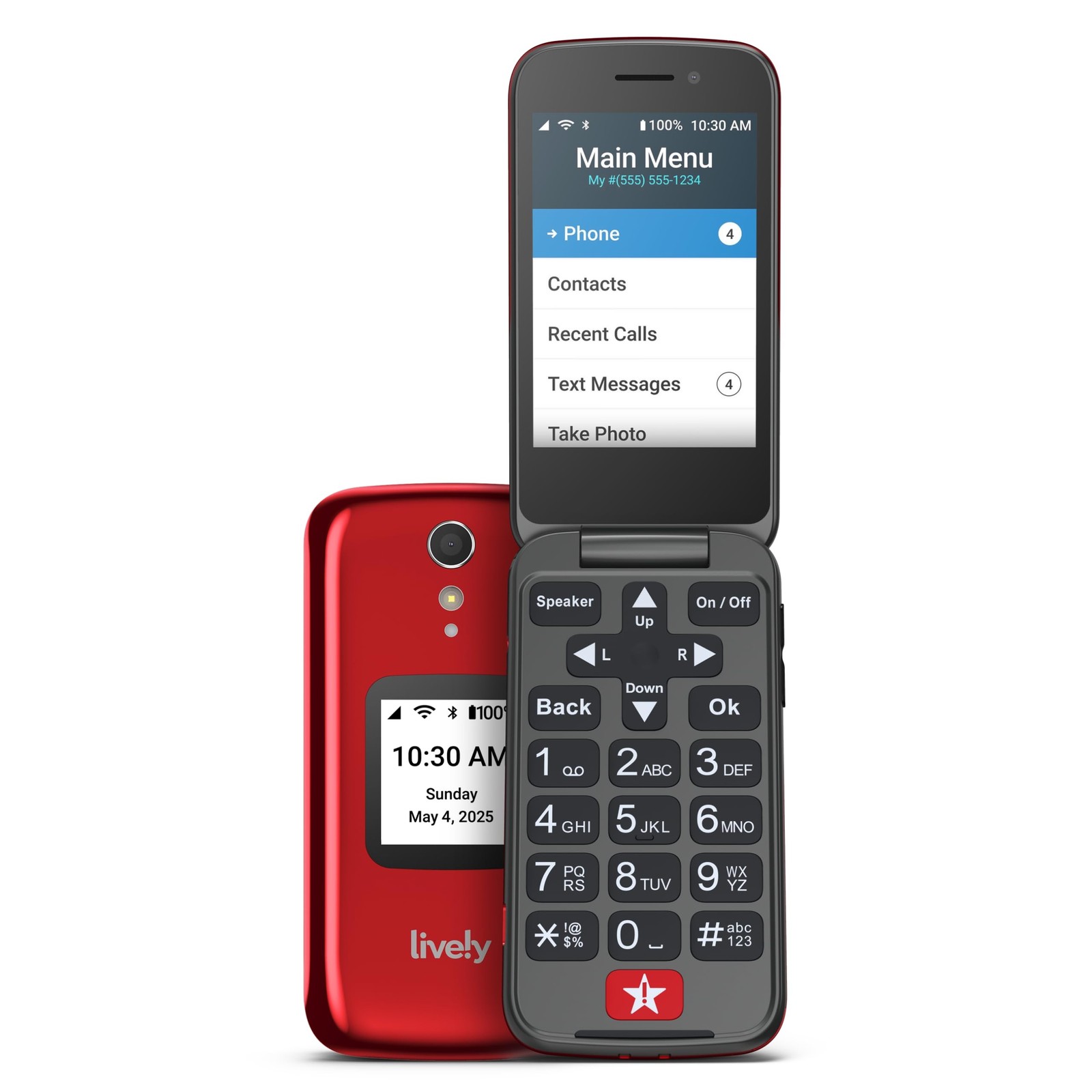 Jitterbug Flip2 - Flip Cell Phone for Seniors - Not Compatible with Other Wir...