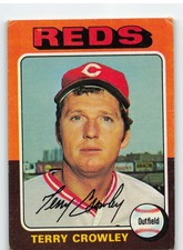 1975 Topps #447 Terry Crowley - Cincinnati Reds **Set Break**