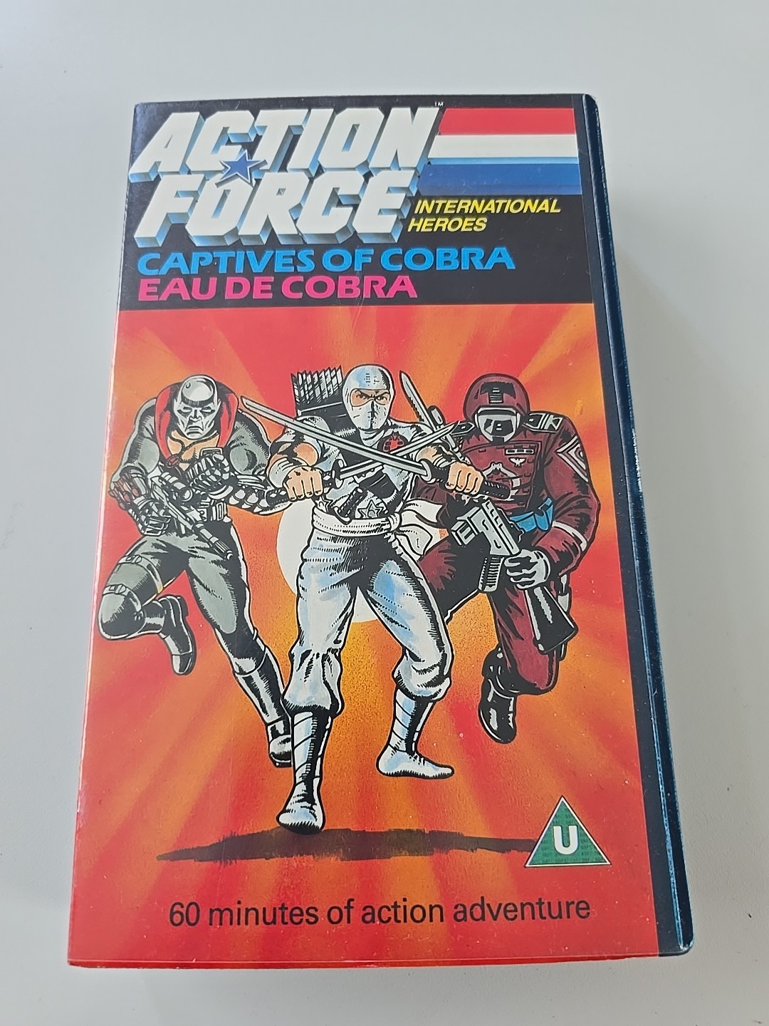 ACTION FORCE (GI JOE) CAPTIVES OF COBRA EAU DE COBRA  VHS VIDEO UK 1987  VG