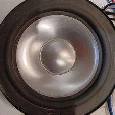 apm  2 Genesis technologies 8143B Midrange woofer speaker metal Cone Working
