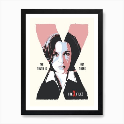 Dana Scully Kunstdruck gerahmt Wandbild Poster Leinwanddruck Bild