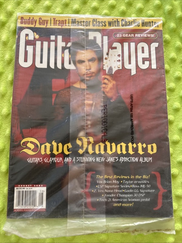 NIP Guitar Player Magazine Aug 2003 Dave Navarro