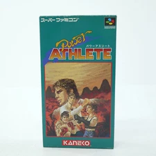 Used Power Athlete Super Famicom Software Retro EzO04