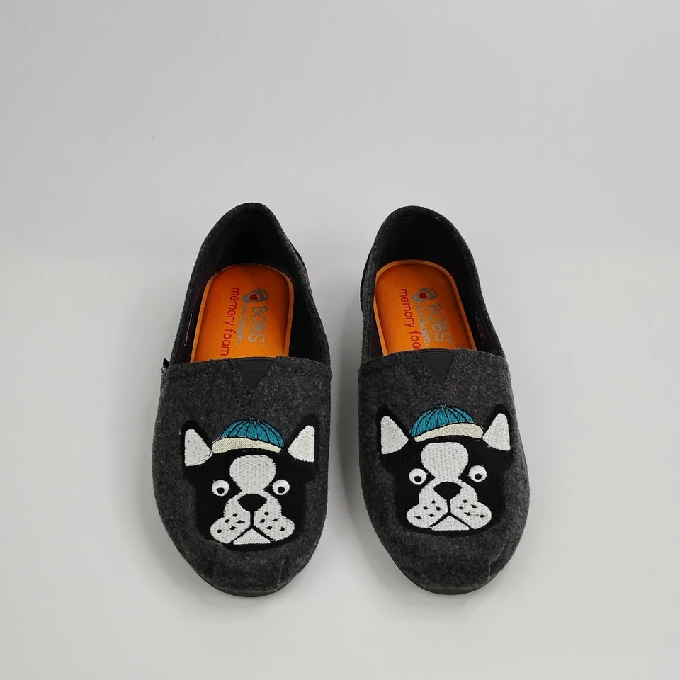 Sapato Plano Bobs from Skechers Feminino Bulldog Francês Cinza 6.5 Espuma de Memória - Imagem 2 de 4