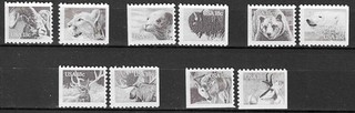 USA 1981 Wildlife Fauna Tier Dieren Animals set completo da libretto pannello MNH