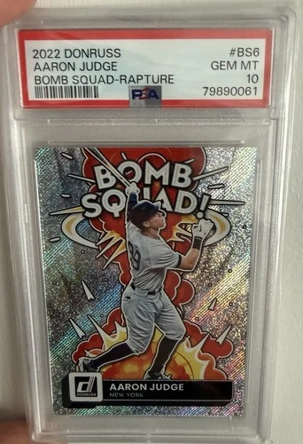 2022 Panini Donruss Bomb Squad Aaron Judge #BS-6 Rapture PSA 10