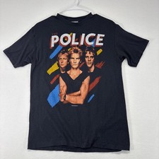 vtg Police Synchronicity Tour 1983- T-Shirt Sz Large Single Stitch