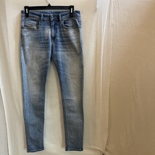 Diesel Jeans Women's 32 Distressed 1979 5 Pocket Skinny Low Rise Punk Grunge