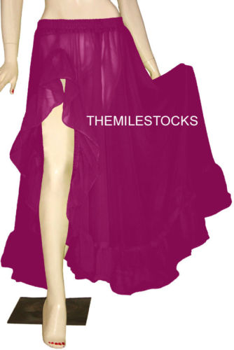 Womens Hippie Costume Belly Dance Full Circle Skirt - Tribal Gypsy - Foto 8