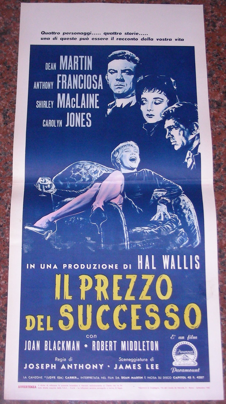 Locandina di Il prezzo del successo (1959)