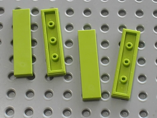 4 x LEGO tile lime 1 x 4 ref 2431 / Set 8108 7133 7163 8963 8960 7586 4589 ....