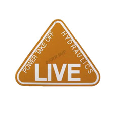 Agriline Live Drive Orange Decal for Fordson Power Major and Super Major